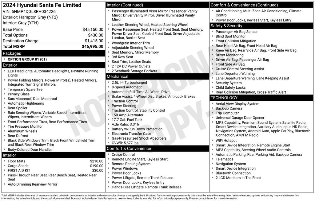 hyundai santa fe 2024 5NMP4DGL8RH034226 image hyundai santa fe 2024 5NMP4DGL8RH034226 image